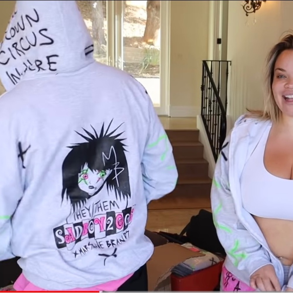 Trisha’s SADBOY2005 They-Them Zip-up Hoodie NWT Marsanne Brands